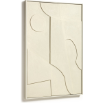 Kave Home Talin Abstract Schilderij 60 x 90 cm - Beige