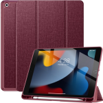 Solidenz TriFold Hoes iPad 9 / iPad 8 / iPad 7 - 10.2 inch - Wijn - Rood