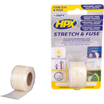 HPX Stretch & Fuse zelfvulkaniserende tape | Transparant | 25mm x 1,80m - SI2580