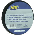 HPX Kabelbeschermingstape | Zwart | 19mm x 25m - TP1925