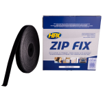 HPX Zip fix klittenband (lus) | Zwart | 20mm x 25m - Z2025L