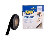 HPX Zip fix klittenband (lus) | Zwart | 20mm x 5m - Z2005L