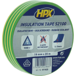 HPX PVC isolatietape VDE | Geel/Groen | 19mm x 20m - IE1920