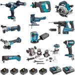 Makita DLX1108TJ1 Accu combopack LXT 18v - 11 delig met 5x 5.0Ah accu&apos;s