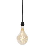 QAZQA Hanglamp dimbaar incl. LED goud dimbaar - Cava Luxe - Zwart