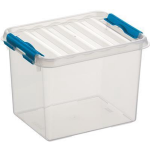 Sunware - Q-line Opbergbox 3l Transparant - 20 X 15 X 14,3 Cm - Blauw