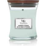 Woodwick Geurkaars Mini Sagewood & Seagrass - 8 Cm / ø 7 Cm - Blauw