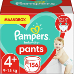 Pampers Baby Dry Pants Maat 4+ - 156 Luierbroekjes Maandbox