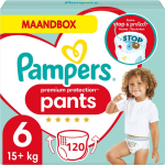 Pampers Premium Protection Pants Luierbroekjes - Maat 6 (+15 Kg) - 120 Stuks - Maandbox