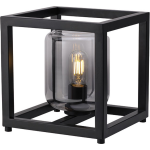 Freelight Tafellamp Dentro B 26 Cm Rook Glas - Zwart