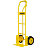 DeWalt Steekwagen 400kg - Met P-handvat - Gebruik Voor Scherpe Bochten - 60 X 50 X 132 Cm - Geel