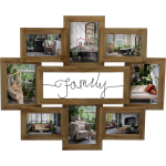 HAES deco - Houten Multi Fotolijst Family Voor Foto Formaat 4x 10x15 En 4x 13x18 - Mp144 - Bruin