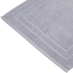 Badkamerkleed/badmat Voor Op De Vloer Zilver 50 X 70 Cm - Badmatjes - Grijs