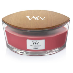 Woodwick - Ellipse Hearthwick Flame Geurkaars - Currant - Tot 50 Branduren - Rood