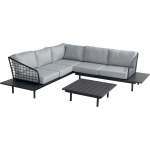 Hartman Capri 4-persoons Hoek Loungeset Incl. Salontafel - Zwart