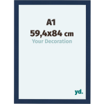 Your Decoration Como Mdf Fotolijst 59,4x84cm A1 Donker Geveegd - Blauw