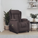 Vidaxl Massagestoel Elektrisch Verstelbaar Stof Donker - Bruin