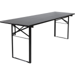 MaximaVida Berlijn 200 cm inklapbare biertafel - Zwart