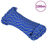 Vidaxl Boottouw 5 Mm 100 M Polypropyleen Blauw