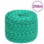 Vidaxl Boottouw 6 Mm 250 M Polypropyleen - Groen