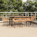 Vidaxl 9-delige Tuinset Poly Rattan - Bruin