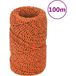 Vidaxl Boottouw 2 Mm 100 M Polypropyleen Oranje