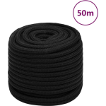 Vidaxl Werktouw 18 Mm 50 M Polyester Zwart