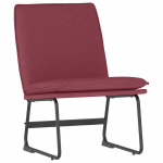 Vidaxl Loungestoel 52x75x76 Cm Stof Wijn - Rood