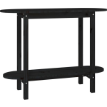 Vidaxl Wandtafel 110x40x80 Cm Massief Grenenhout - Negro