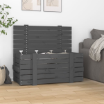 Vidaxl Opbergbox 91x40,5x42 Cm Massief Grenenhout - Grijs