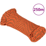 Vidaxl Boottouw 4 Mm 250 M Polypropyleen Oranje