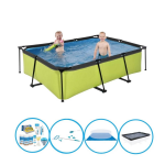 EXIT Toys Exit Zwembad Lime - Frame Pool 220x150x60 Cm - Compleet Zwembadpakket - Groen