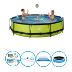 EXIT Toys Exit Zwembad Lime - Frame Pool ø360x76cm - Zwembad Deal - Groen