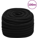 Vidaxl Werktouw 20 Mm 100 M Polyester Zwart