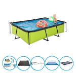 EXIT Toys Exit Zwembad Lime - Frame Pool 300x200x65 Cm - Met Accessoires - Groen