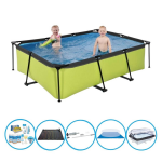 EXIT Toys Exit Zwembad Lime - 220x150x60 Cm - Frame Pool - Met Accessoires - Groen