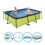 EXIT Toys Exit Zwembad Lime - 220x150x60 Cm - Frame Pool - Compleet Zwembadpakket - Groen