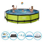 EXIT Toys Exit Zwembad Lime - ø360x76 Cm - Frame Pool - Inclusief Accessoires - Groen