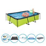 EXIT Toys Exit Zwembad Lime - Frame Pool 300x200x65 Cm - Inclusief Accessoires - Groen