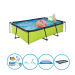 EXIT Toys Exit Zwembad Lime - Frame Pool 300x200x65 Cm - Compleet Zwembadpakket - Groen