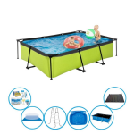 EXIT Toys Exit Zwembad Lime - Frame Pool 300x200x65 Cm - Plus Toebehoren - Groen