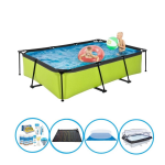 EXIT Toys Exit Zwembad Lime - 300x200x65 Cm - Frame Pool - Met Bijbehorende Accessoires - Groen