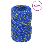 Vidaxl Boottouw 2 Mm 50 M Polypropyleen Blauw