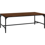 Vidaxl Salontafel 80x50x35 Cm Bewerkt Houteikenkleurig - Bruin