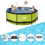 EXIT Toys Exit Zwembad Lime - Frame Pool ø244x76cm - Met Accessoires - Groen