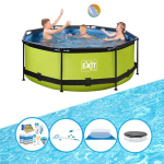EXIT Toys Exit Zwembad Lime - Frame Pool ø244x76cm - Compleet Zwembadpakket - Groen