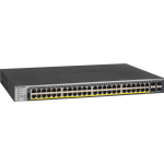 Netgear GS752TPP Managed L2/L3/L4 Gigabit Ethernet (10/100/1000) 1U Power over Ethernet (PoE) - Zwart