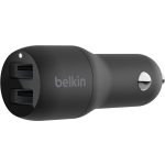 Belkin Dual USB-A Car Charger 24 Watt - Negro