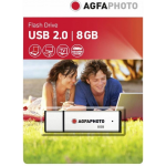 AgfaPhoto 10512 - USB-stick - 8 GB - Silver
