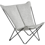 Lafuma Sphinx Sunbrella Loungestoel - Graniet - Grijs